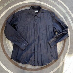 Cerruti 1881 Grey Button Down Shirt Men's Size 16/41